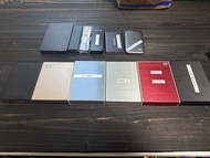 A bunch of used hard drives and ssd nvme