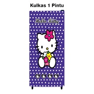 ☒❦Hello Kitty Series Waterproof Vinyl Sticker 60x120cm for 1 Door Refrigerator