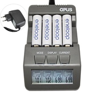 Opus BT-C700 4 Slots Intelligent AA AAA Battery Charger with LCD - EU Plug