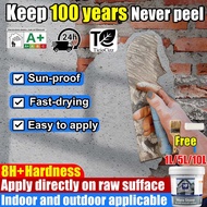 6 IN 1 colored sand epoxy wall paint 1L exterior wall paint 8H+ Hardness cat dinding luar rumah cat 