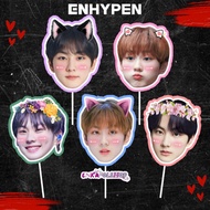 Face FAN/ENHYPEN FACE FAN: JUNGWON handfan, kpop FAN, character FAN, FACE FAN, party mask