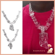 Boom Stylish Acrylic Pendant Necklace Women Trendy Necklace Waterproof Necklace