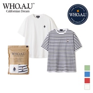 [WHO.A.U] Steve 2PACK Stripe T-shirts | WHRAE3791U