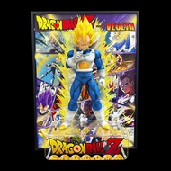 Dragon Ball Saiyan Vegeta 3D Model Picture Frame Escape Picture Frame Anime Figure Toy Gift