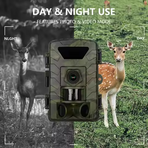 Hunting Camera PR803W 2 Inch 8K WiFi Trail Camera- 60MP with Night Vision & App Control,IP66 Waterpr