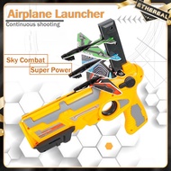 Airplane Launcher Bubble Catapult Plane Toy Airplane Toys for Kids plane Catapult Gun Shooting Game 