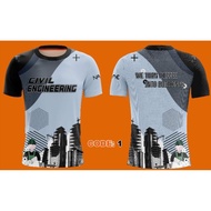 New product fully sublimated civil engineering T-shirt