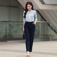 Quần tây nữ quần lưng cao công sở dáng quần âu quần baggy nữ đi làm đi học quần bigsize