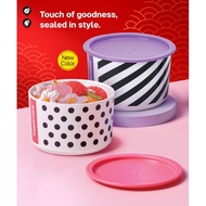 Tupperware Dots &amp; Stripes One Touch Topper (1) 940ml