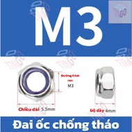 NORMAL NUTS + ANTI-REMOVING NUTS M3 M4 M5 M6 - 304 Stainless Steel Nuts