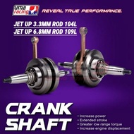 UMA RACING CRANKSHAFT JET 3.3MM ROD 104L / JET 6.8MM ROD 109MM LC5S Y15ZR Y16ZR 100% ORIGINAL