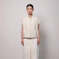 Ruma Vest Cream Vest Woman
