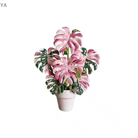 【SA】【AN】Rotatable Mini Artificial Plant Fridge Magnets Realistic Leaf Design For Home Kitchen Office