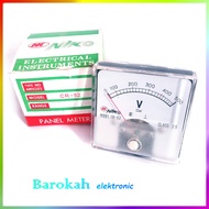 Panel Volt Meter AC/DC 500v Niko CR-52 Analog