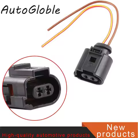 2 Pin Waterproof Connector Wiring Harness Horn Plug Rear Hand Auto Sensor CAR Connector 1J0973722A 1