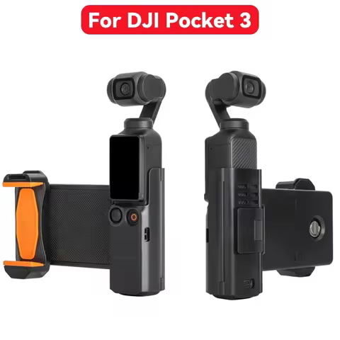 For DJI Osmo Pocket 3 Phone Holder Expansion Bracket Handheld Bracket for DJI Pocket 3 Handle Adapte