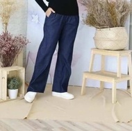 Palazzo denim cotton perempuan ready stock size s-3xl DN xpanas 🇲🇾👖🇲🇾