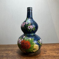 國外【手繪陶】景泰藍葫蘆花瓶2