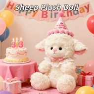 Cute Sheep Plush Doll Stuffed Doll Soft Plush Toy Kids Birthday Gift Patung Kucing