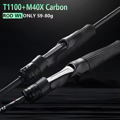 Ultra-light T1100 Carbon Fiber Lure Fishing Rod for Carp Bass Trout,L ML M MH 1.8m 1.98m 2.04m Fishi