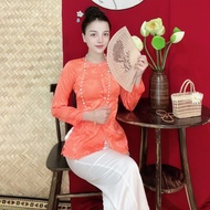 BA BA BA ROUND NECKLACE S9 Bigsize Traditional costumes, Buddhist clothes, brocade women's temple cl