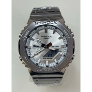 Japanese brand C_asio GM-2110D-7A TMJ FULL METAL SILVER STAINLESS STEEL men's watches