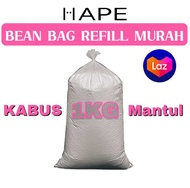 1KG Bean Bag Refill / Bean Bag Sofa / Bean Bag / Bean Bag Refill Beans / Bean Bag with filling / Bean Bag filling / Bean Bag inner  / Kabus biji