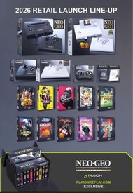 NEO GEO 橫向動作 運動 遊戲盒帶 26年11月再版決定 SNK 格鬥遊戲 收藏經典盒帶 大全套 機會來臨（SNK 名作主打遊戲盒帶 $800一盒 26年 11月暫時先公佈重製以上 10款 總數