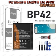 100% New High Quality BP42 Battery For Xiaom Mi 11 Lite/Mi 11 Lite 5G NE/2109119DG Phone Batteries+F