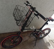 Audi (better than TRINX) 20in folding bike 7 speeds, disc brakes, basket, wheel quick removal, 摺合單車,