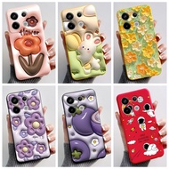 For Xiaomi Redmi Note 13 / Redmi Note 13 Pro 5G Phone Case flower Painted 2023 design Casing for Redmi Note13 Pro 5G Soft Silicone Cover