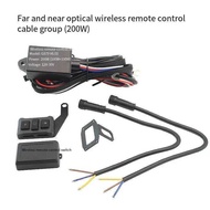 Motorcycle 2 1B LED Wireless Remote Control Switch-One-To-Two-Headlight Wire Group Automobile Expl