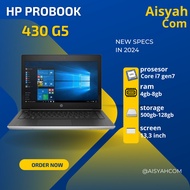 Laptop Editing HP Probook 430 G5 Core i7 gent 7 Ram 8gb Ssd 256
