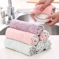Coral microfiber cleaning cloth 25 x 25cm