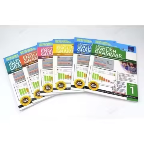 6 Books/set SAP Learning Grammar 1-6 Education English Children's Learning Manual Home School Suppli