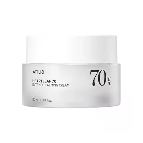 ANUA Heartleaf 70 Intense Calming Cream Moisturizing Facial Cream Whitening Cream Lotion Cleanser To