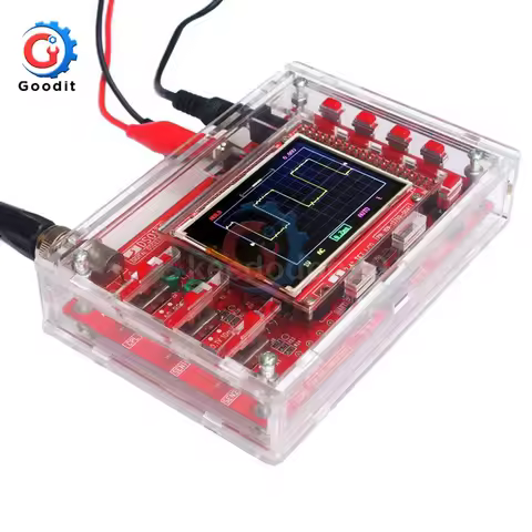 DSO138 LCD Digital Display Oscilloscope DIY Open Source Oscilloscope Fully Assembled with Alligator 