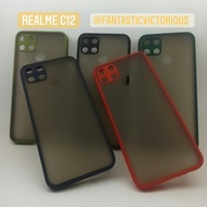 Case Color Doff Matte Transparan Softcase Case Warna Realme C12