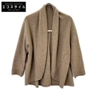 TOYOBOUSHI 15IT-PC2009 KOFUJI 棕色 100% 羊絨披肩開襟衫 F [二手]