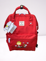 กระเป๋าเป้ กระเป๋าสะพาย ใบเล็ก  ANELLO x Peanuts Backpack (Mini) os-s042 ได้ Collaboration