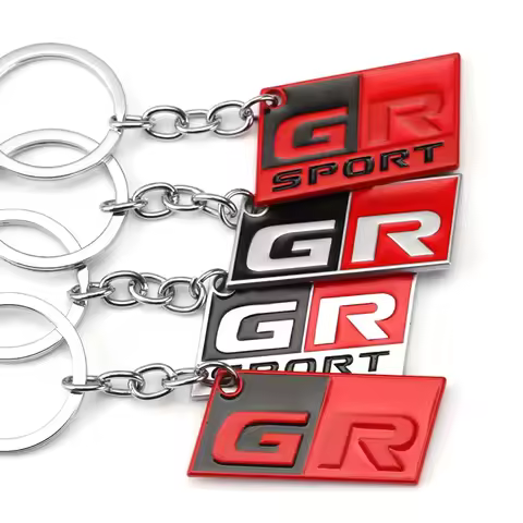 Car Keychain Holder Keyring Keyfob for Toyota GR Sport CHR Yaris Rav4 Hiace Levin Hilux Corolla Supr