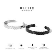 Samok275 - PROJECT NINETYSEVEN Obelix Bangle Men's and Women's Titanium Anti-Rust Bracelet
