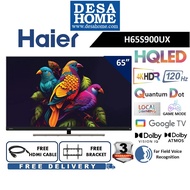 [FREE DELIVERY] HAIER H65S900UX 65'' 4K QLED UHD LED GOOGLE TV [FREE HDMI CABLE &amp; TV BRACKET]