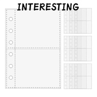 INTERESTING Card Protector Sleeves, A7  A7 Binder Pages, A7 Binders 6-Ring Binder Refill