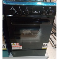 White Westinghouse gas range 50cm 3 gas burner gas oven black