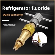 Freezer quick connect refrigerator fluorine filling quick connect tool 1/4 "cleaning refrigerant and