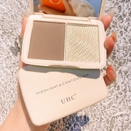 UHC双色哑光高光修容盘面部闪粉阴影鼻影粉腮红UHC two-tone matte high-gloss fac wQIHrqJcL60329