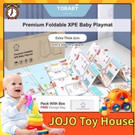Mata merangkak ⚘ UPGRADE  1.8  2.0CM - 200cm x 180cm Thickened Foldable XPE Playmat Baby Waterproof Playmat♛