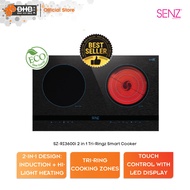 SENZ 2 in 1 Tri-Ringz Smart Cooker SZ-RI3600i Touch Control Panel With LED SZRI3600I Dapur