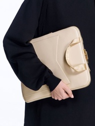 Gaia Laptop Bag - Beige